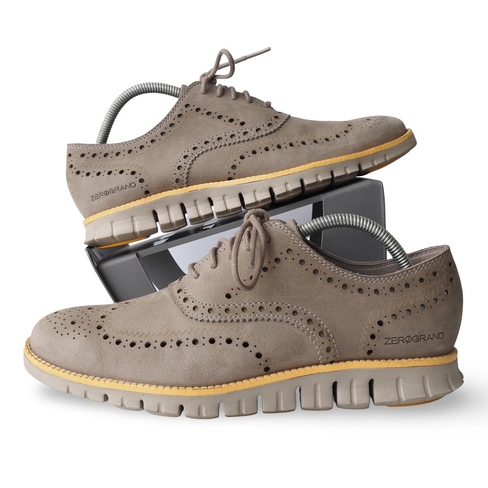 Cole Haan ZeroGrand Wingtip Oxfords Mens 9M C29772 Rockridge Hawthorn Grey Shoes